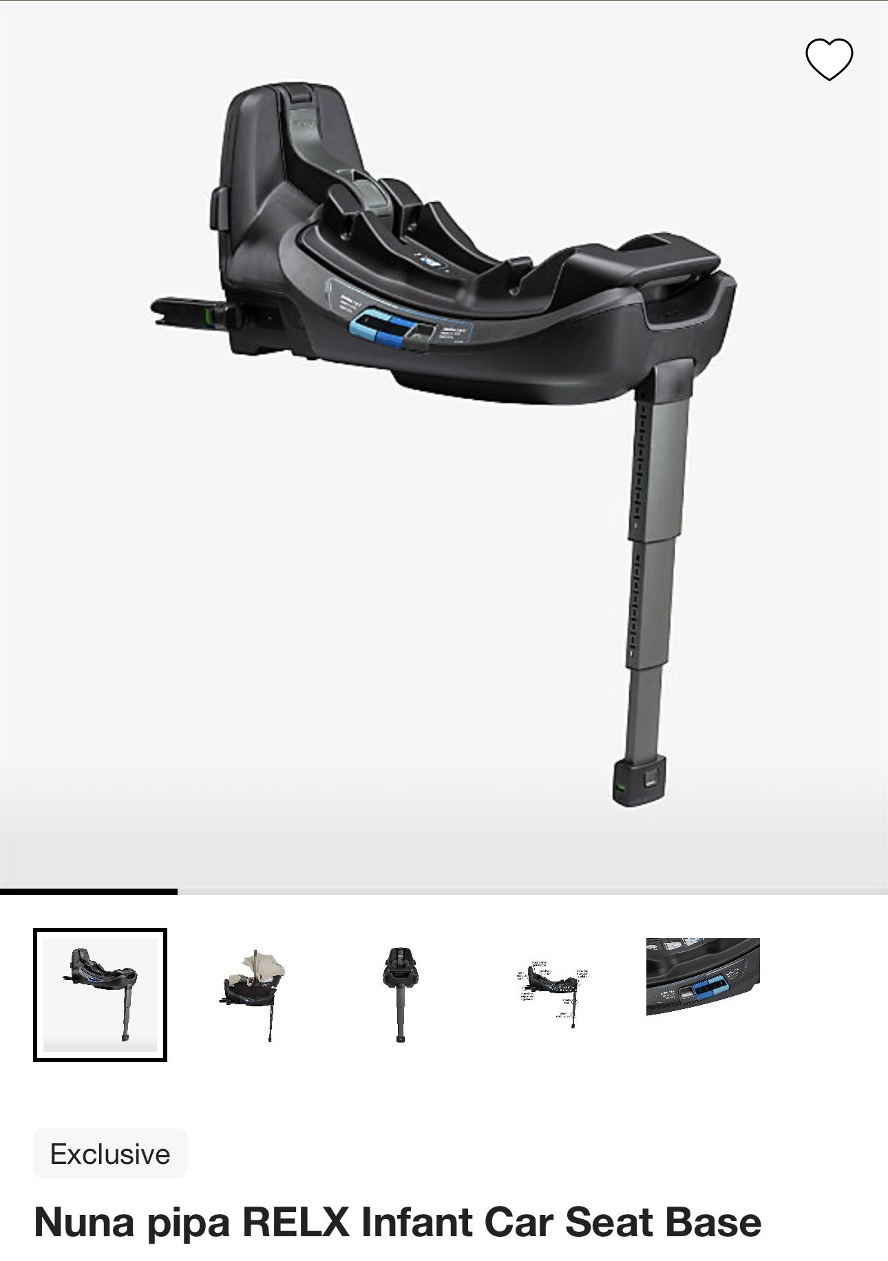 Nuna pipa RELX Infant Car Seat Base