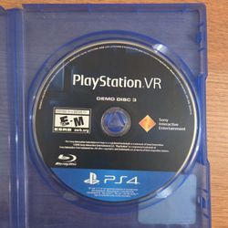 PS4 Playstation VR Demo Disc 3
