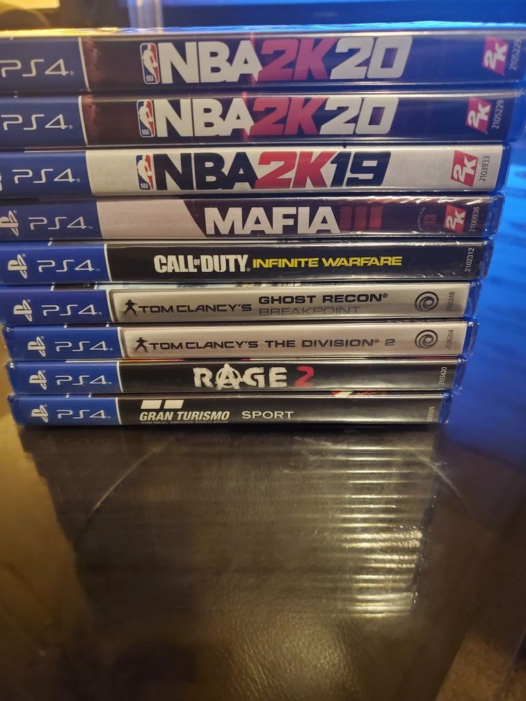 10 playstation 4 games new