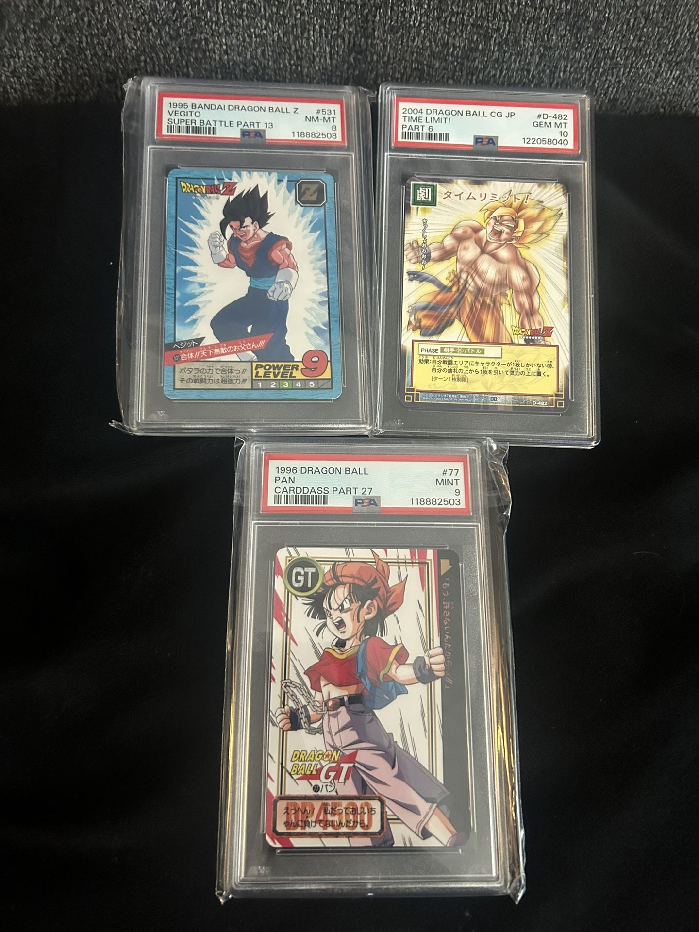 Vintage 1995,1996 And 2004 PSA Dragon Ball Cards Tcg