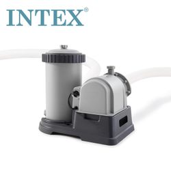 INTEX C2500 Krystal Clear Cartridge Filter Pump for Above Ground Pools: 2500 GPH Pump Flow Rate
