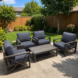 5pc Outdoor Aluminum Patio Furniture Set 