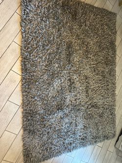 Gray Shag Area Rug