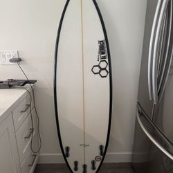 Channel Islands Surfboards - 5’10” - Dane Reynolds “Black / White” pro model. Thumb tail