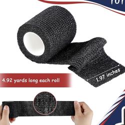 Hungdao 2 Pcs Hockey Stretch Grip Tape Baseball Lacrosse Tape for Hockey Stick