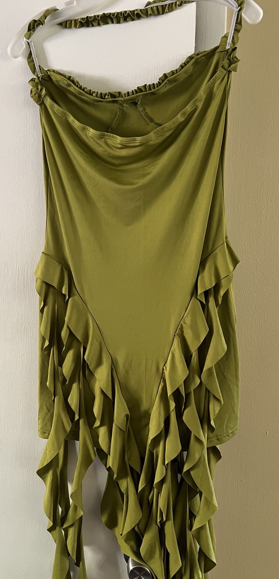 Women’s Summer Mini Dress. Size L Green Color