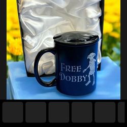 Harry Potter Free Dobby Mug Black Ceramic Coffee Cup Collectible With Gift Box