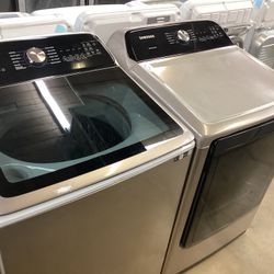 Samsung Washer And Dryer Set Rose gold New Scratch And Dent 