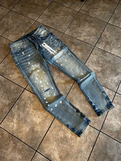 Purple jeans