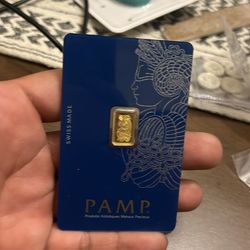PAMP 1g of 24k gold