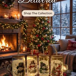 Christmas Wrapped Glasses