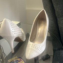 Christian Siriano White Heels