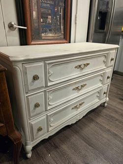 Dresser and Night Stand Table (2 Pieces) Solid Wood