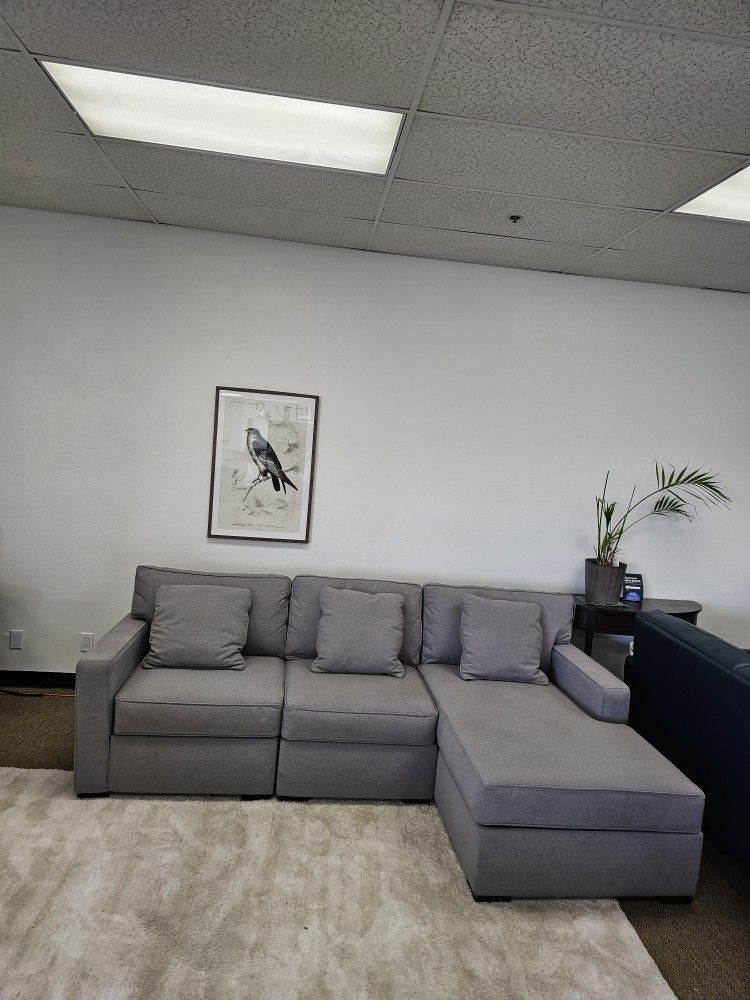 3-pc Fabric Sectional