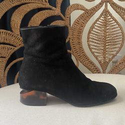 ALEXANDER WANG Size 35/5 Ankle Boots Suede Tortoise