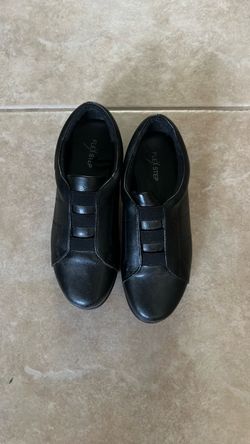 Flex Step Black Slip-On Shoes