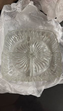 Vintage glass plate