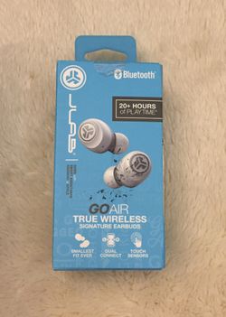 JLab GO Air True Wireless Earbuds-White
