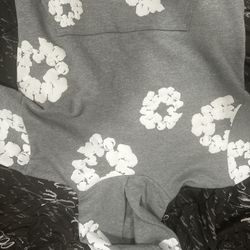 Denim Hoodie Size Large 