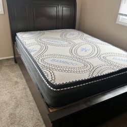 Queen Bedroom Set With Mattress Dresser Mirror BEST OFFER