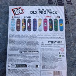 Tech Deck DLX Pro 10 Pack Boards Spin Master Age 6+ Element Flip Almost PLANB