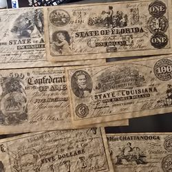 Confederate Currency Antique Reproductions 