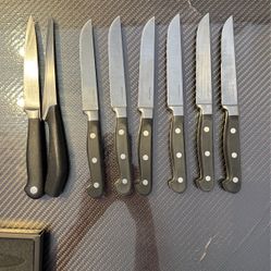 Set Of 6 Steak Knives + 2 Bonus Knives