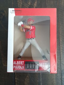 LOS ANGELES ANGELS ALBERT PUJOLS ACTION FIGURE WITH HITS