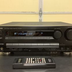 Big Boy Kenwood KR- V8070 Receiver With Remote, Manual, Fm Antenna And Bluetooth Device
