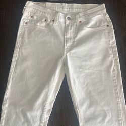 Levi Men White Jeans