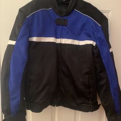 Blue And Black Riding Jacket 