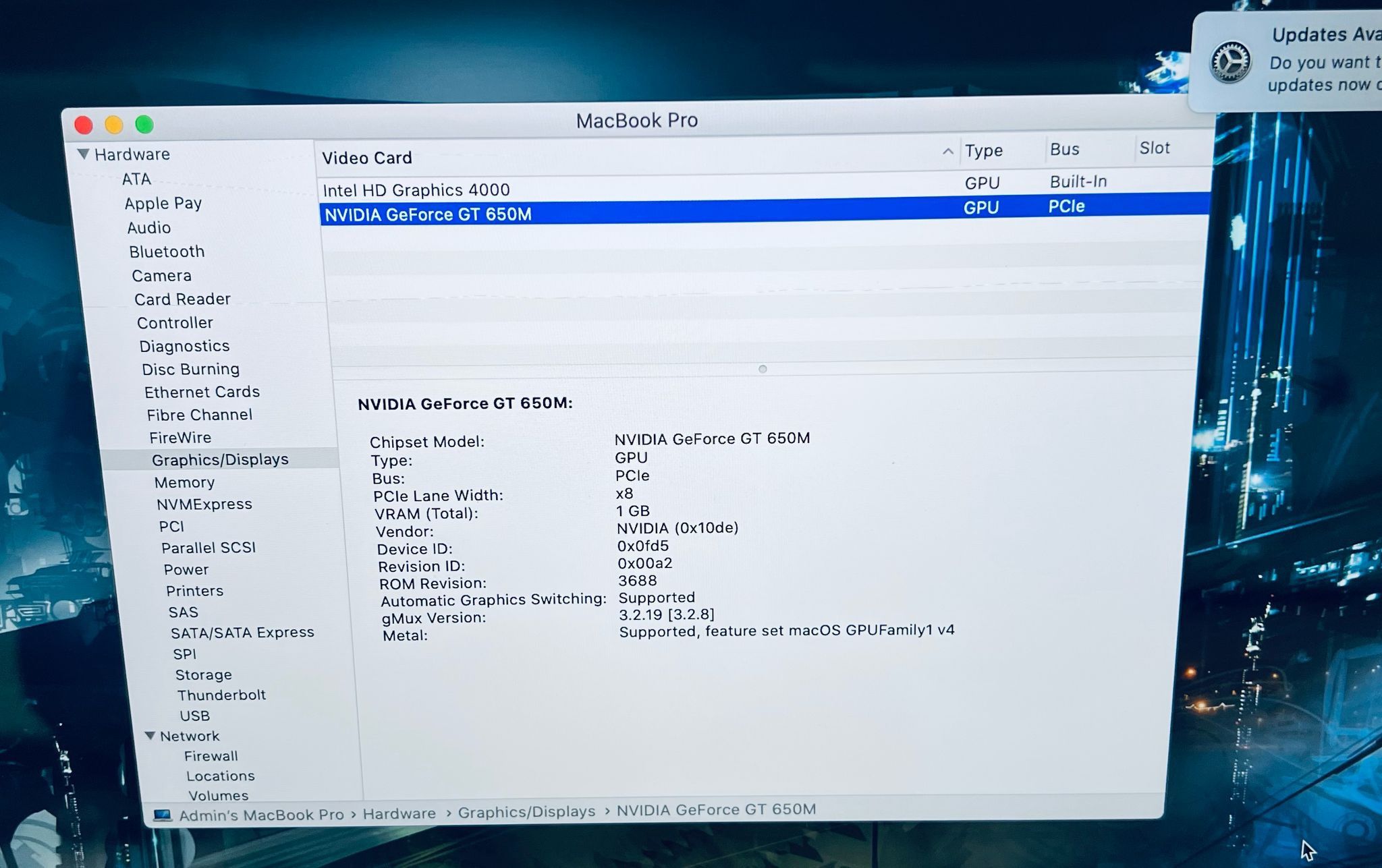 Apple MacBook Pro 15” Retina 2012 Core i7 16GB 750GB SSD Scratch On Screen  Fully Functional