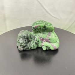 Crystal Ruby Zoisite Angel Dog
