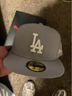 LA Dodger Hat Grey