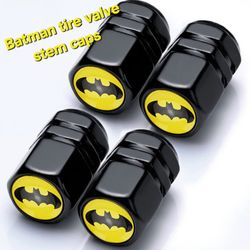 4 Batman tire air valve stem caps other Batman items seen sold separate SHIPPING AVAILABLE