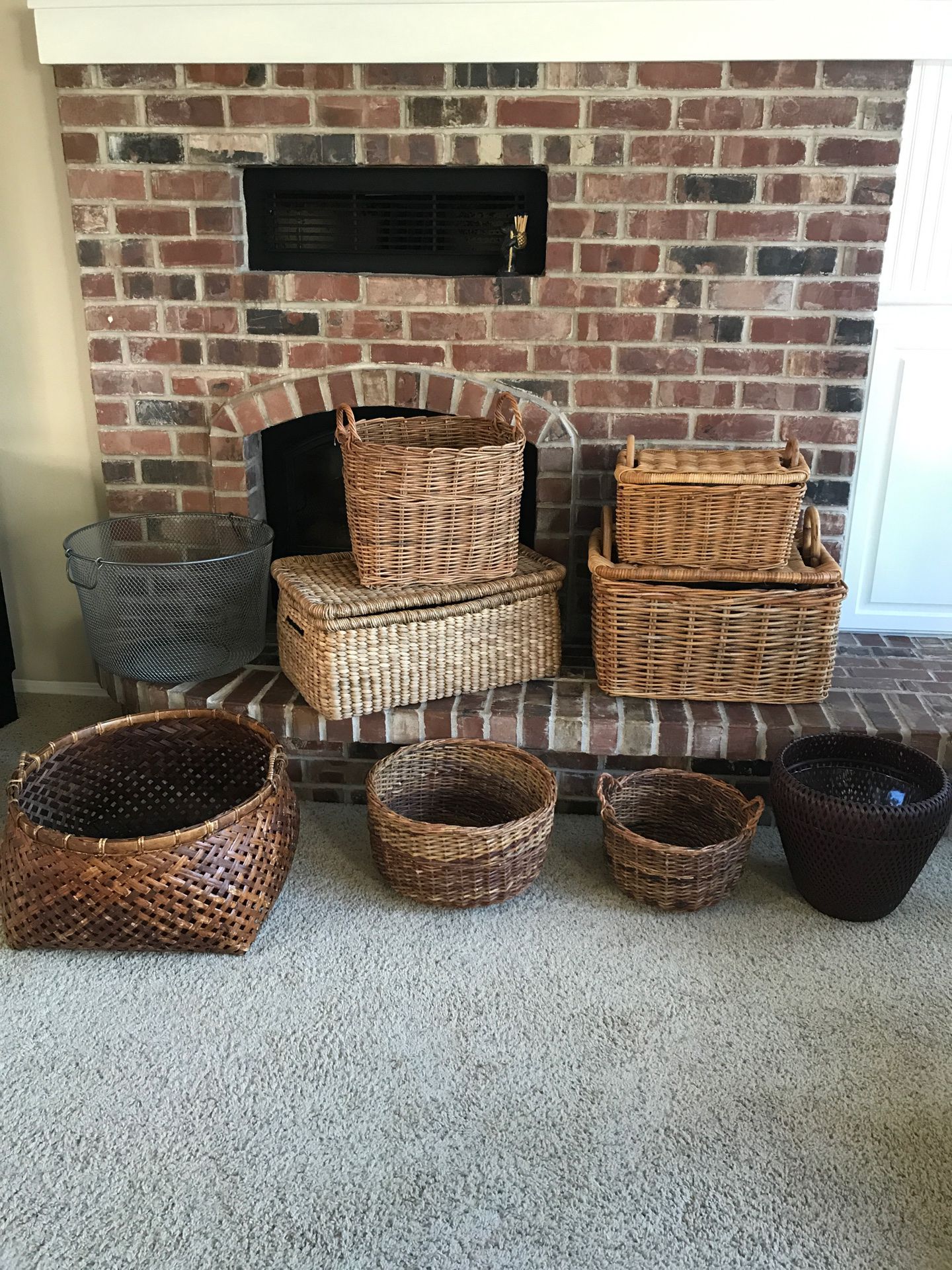 Pottery Barn Baskets organizers potted plant holders individually priced