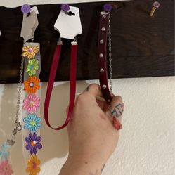 Leather chokers, ribbon, chokers large selection handcrafted. 