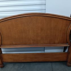 Wooden Post Bed Frame Queen