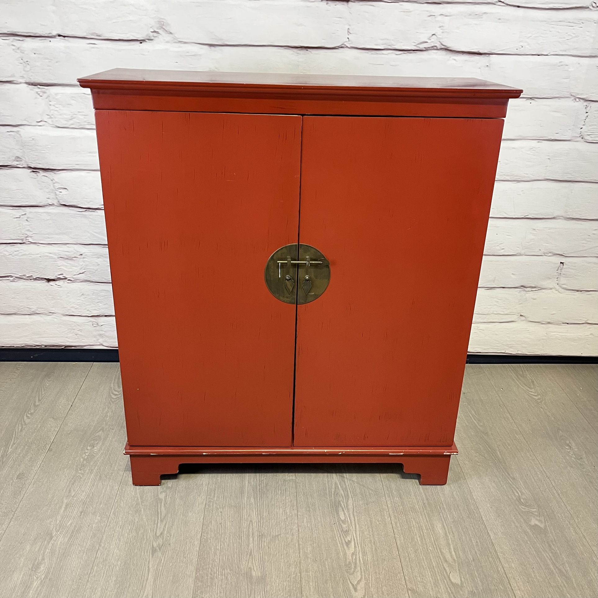 Small Red Asian Cabinet