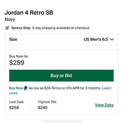 Nike Jordan Retro 4 SB