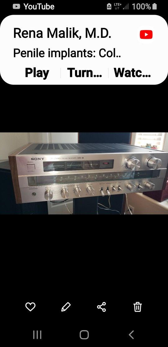 Sony STR- V4 vintage stereo receiver $450