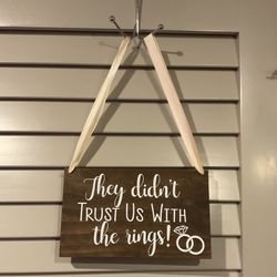 Wedding Sign For Ringbearer Or Ringbearer Duo