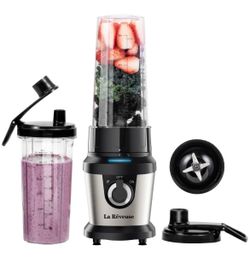 La Reveuse Blender for Shakes & Smoothies, 400W Personal Blender with 2×24 oz To-Go Cups, BPA-Free