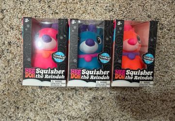 Schylling NeeDoh Squishers Reindoh Squeeze Ball Super Soft Squish 3 pack