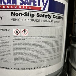 Non Slip Safety Coating Epoxy Kits  5 Gal