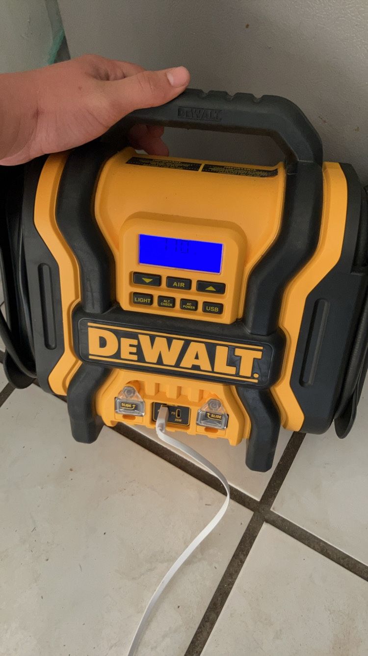 Dewalt Battery Amp/air Compressor/ Charger