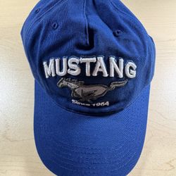 Ford Mustang Hat "Since 1964" Snapback Cap All Over Blue Open Road Official NWT