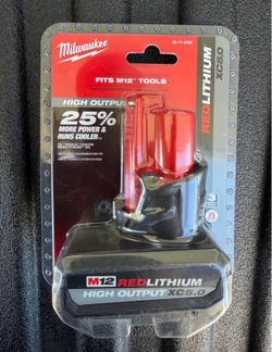 Milwaukee M12 REDLITHIUM High Output XC5.0 Battery