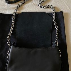 Never Used Rag & Bone Small Bradbury Flap Crossbody/Shoulder Bag in Black Lambskin