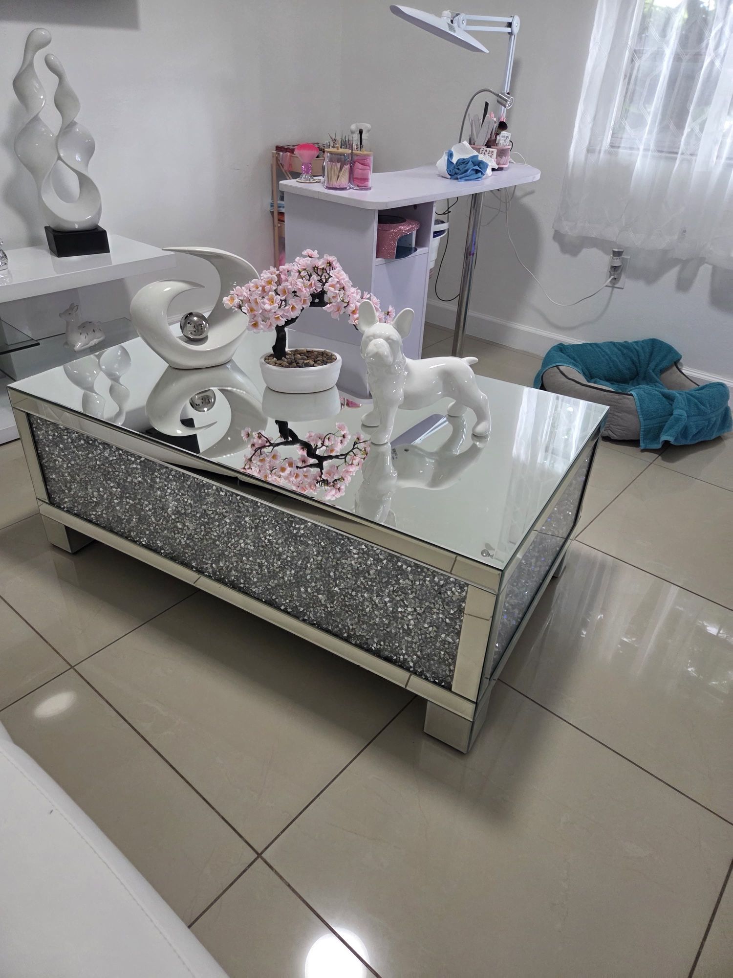 Mirror Glass Table
